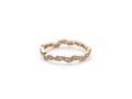 18kt rose gold Leaf band with .18 cts diamonds. Available in white, yellow, or rose gold.
